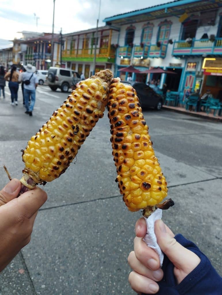 Corn on a cob